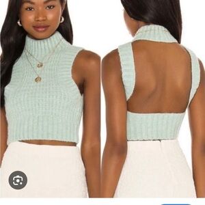 For Love and Lemons Dominque Crop Tank Sweater